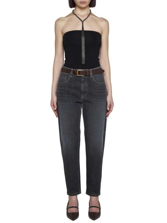  브루넬로 쿠치넬리 탑 Brunello Cucinelli  블랙 - BRUNELLO CUCINELLI