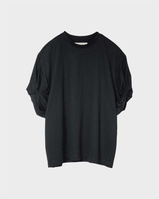  사야카 다비스 뉴욕 반팔 티셔츠 사야카 데이비스 뉴욕 오버사이즈 트위스트 슬리브 티셔츠 - SAYAKA DAVIS NEW YORK