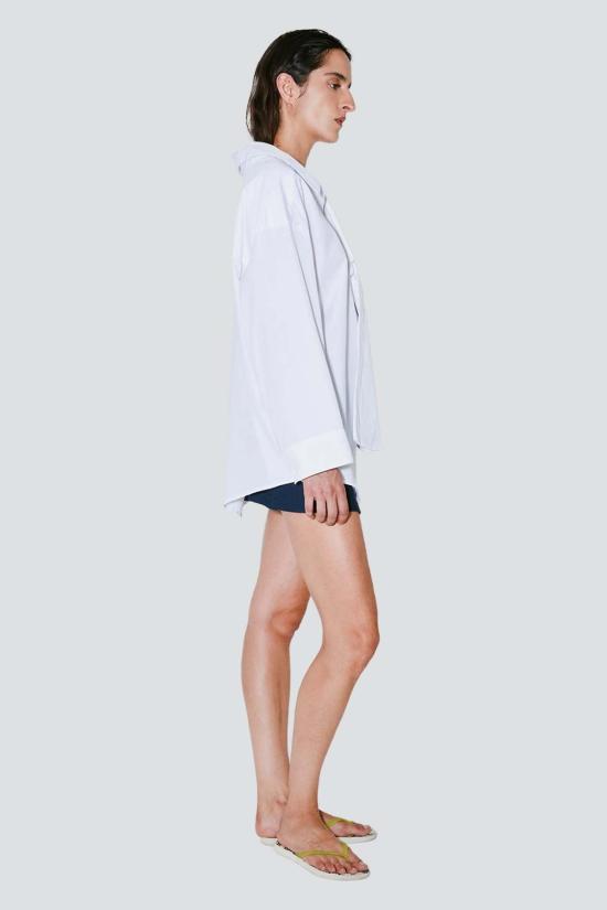  파콘 자크민 셔츠 페이컨 자크민 찰스 단추가 제대로 채워지지 않은 셔츠 흰색 - FACON JACMIN
