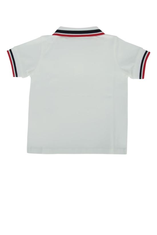  [키즈] 몽클레어 탑 키즈  SS 폴로 셔츠 크림 - MONCLER