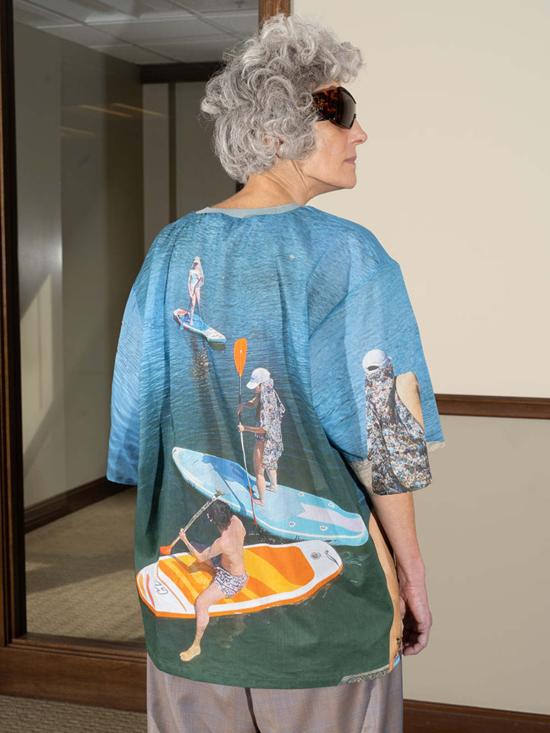  블레스 블라우스 홀리데이패들보드 셔츠 - BLESS