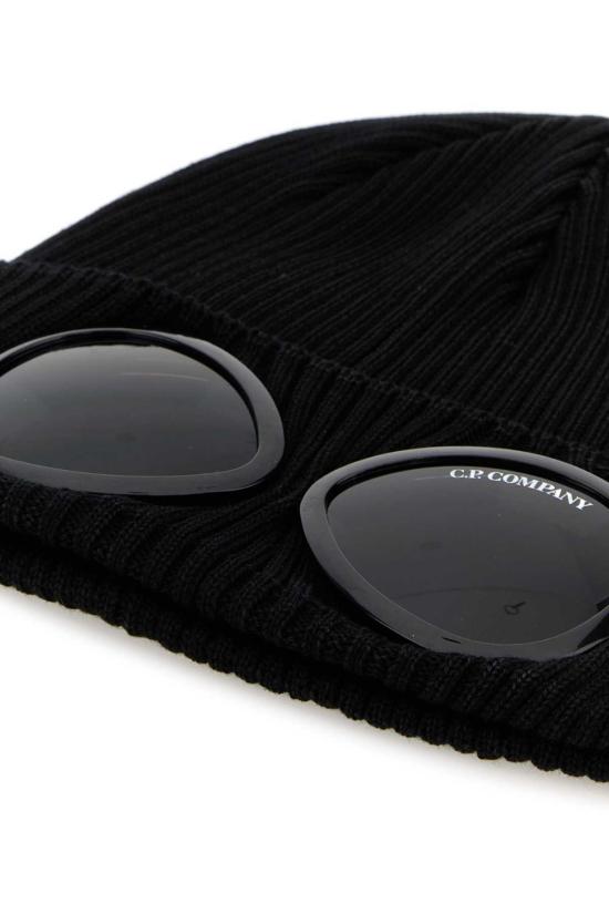  씨피 컴퍼니 모자 C.P. 컴퍼니 면 비니  블랙 - C.P. COMPANY