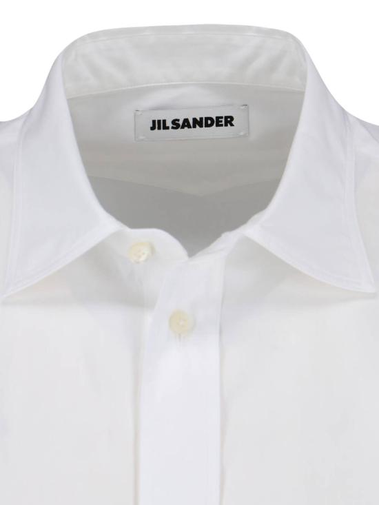 질샌더 탑 질 샌더 코튼 셔츠 화이트 - JIL SANDER