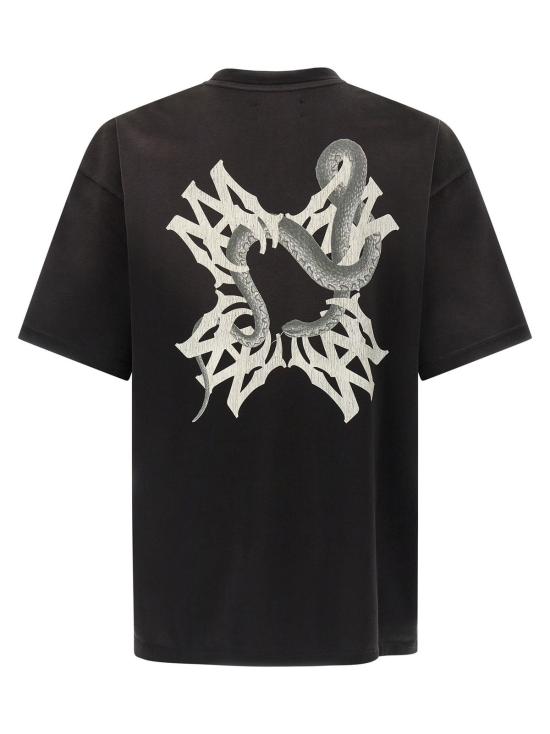  아미리 반팔 티셔츠 마 쿼드 스네이크 티셔츠 블랙 - AMIRI