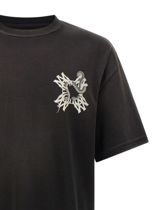  아미리 반팔 티셔츠 마 쿼드 스네이크 티셔츠 블랙 - AMIRI