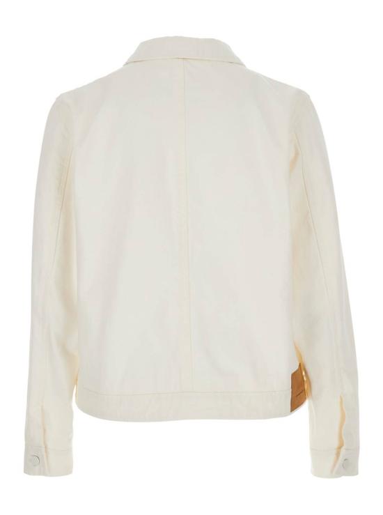  아미 자켓 Ami Alexandre Mattiussi 토널 Ami De Coeur 지퍼 재킷 화이트 - AMI