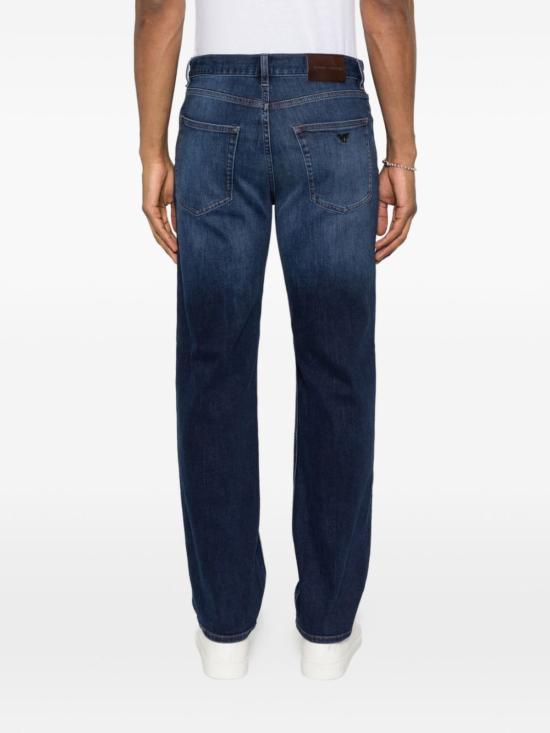  엠포리오 아르마니 데님 팬츠 데님 코튼 진 블루 - EMPORIO ARMANI