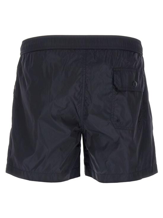  몽클레어 스윔팬츠 몽클레르 삼색 리본 수영 반바지 (블루) - MONCLER