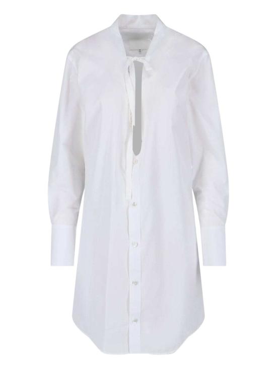  마르지엘라 숏 원피스 메종  미니 드레스 화이트