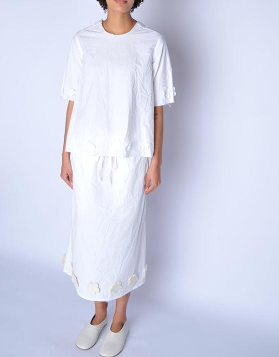  SCHA 롱 스커트 샤 트위스트 플로럴 미디엄 롱 - SCHA