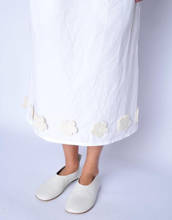  SCHA 롱 스커트 샤 트위스트 플로럴 미디엄 롱 - SCHA