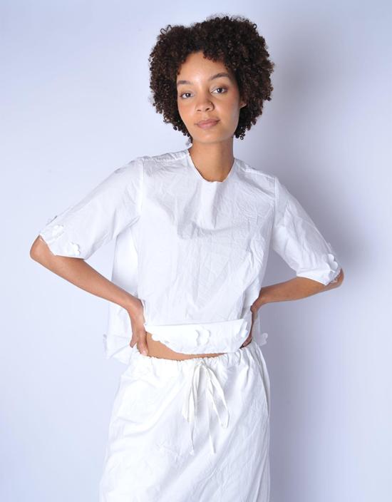  SCHA 롱 스커트 샤 트위스트 플로럴 미디엄 롱 - SCHA