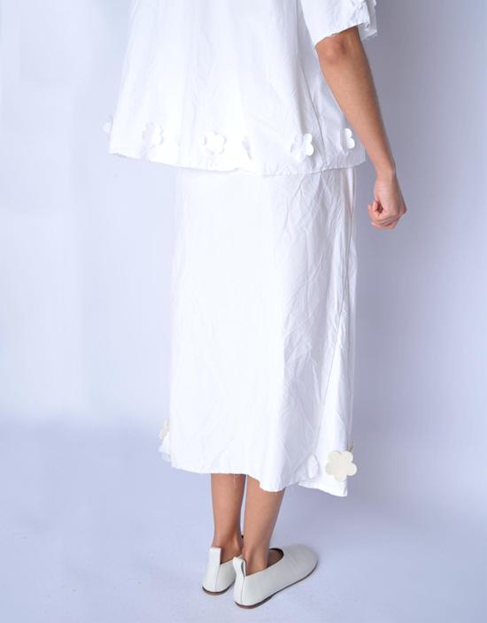  SCHA 롱 스커트 샤 트위스트 플로럴 미디엄 롱 - SCHA