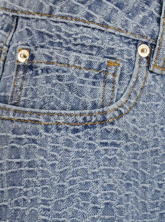  셀프 포트레이트 데님 숏팬츠 라인스톤 쇼츠 라이트 블루 - SELF PORTRAIT