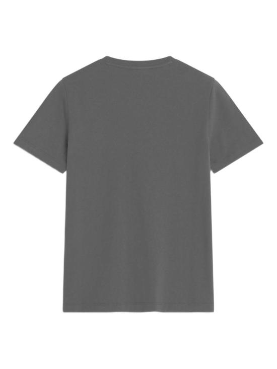  메종키츠네 반팔 티셔츠 메종 키츠네 여우 머리 면 티셔츠 블랙 - MAISON KITSUNE