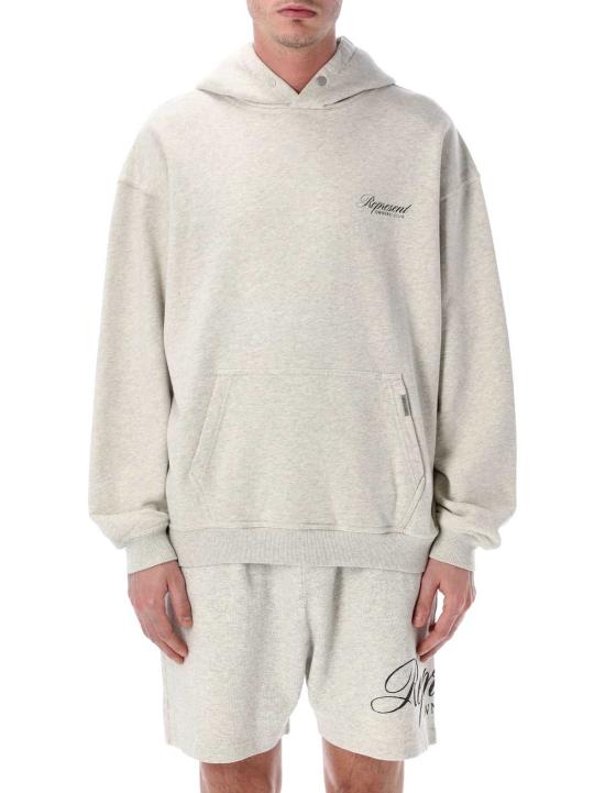  리프레젠트 후드 티셔츠 Represent Owners Club Script 후디 크림 마를