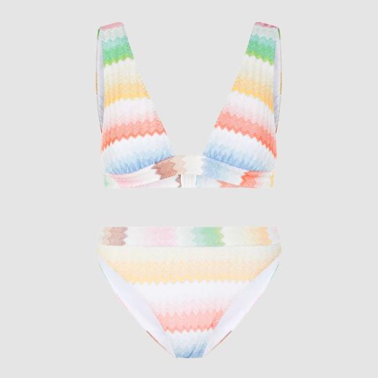  미소니 비키니 수영복 미쏘니  커버업 레드