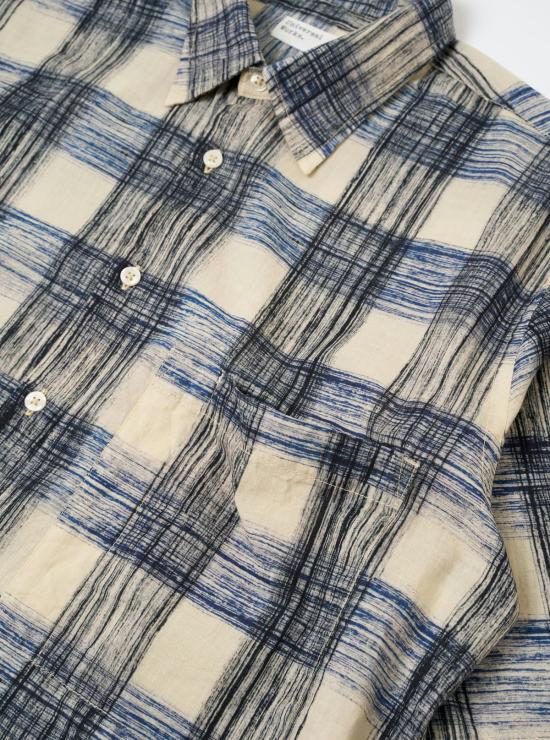  유니버셜웍스 셔츠 유니버설 웍스 스퀘어 포켓  네이비 - UNIVERSAL WORKS