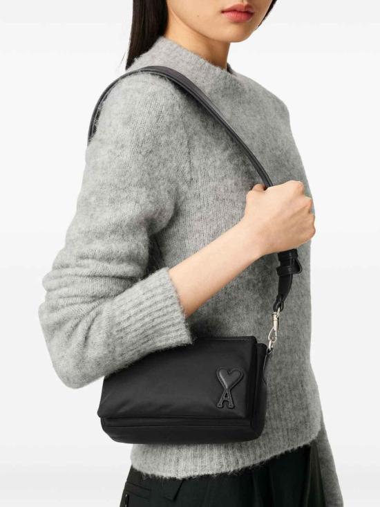 26FW 아미 톤온톤 하트 로고 나일론 마르셀 런치 박스 백 ULL710AW0001001 Black - AMI