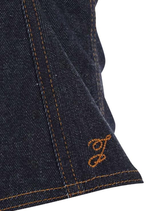  자크뮈스 블라우스 홀터넥 데님 탑 블루 - JACQUEMUS