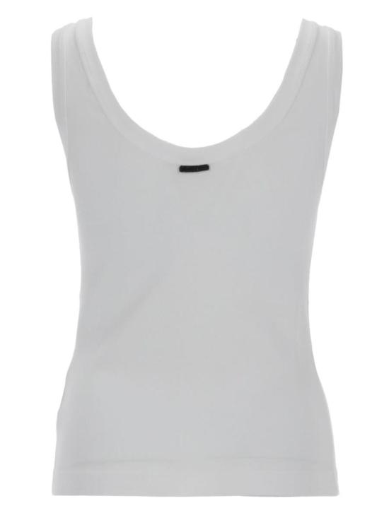  브루넬로 쿠치넬리 블라우스 Brunello Cucinelli 코튼 탑 화이트 - BRUNELLO CUCINELLI