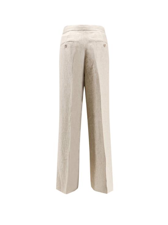  막스마라 스트레이트 팬츠 Max Mara 리넨 지니코 팬츠 샌드 - MAX MARA