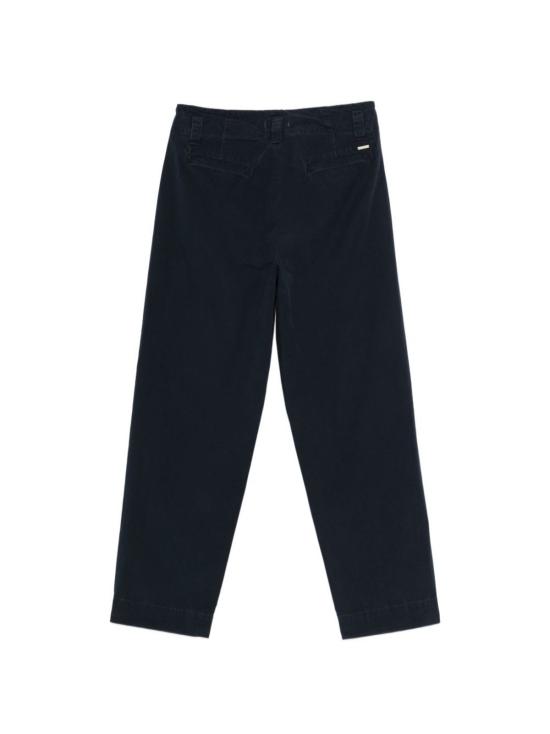  울리치 스트레이트 팬츠 코튼 캐럿 팬츠 블루 - WOOLRICH