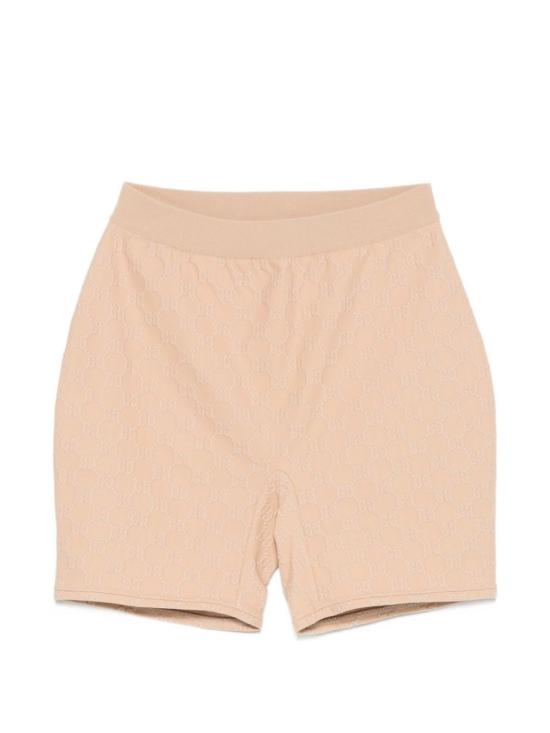  구찌 숏팬츠 자카드 엘라스틱 허리 반바지 베이지