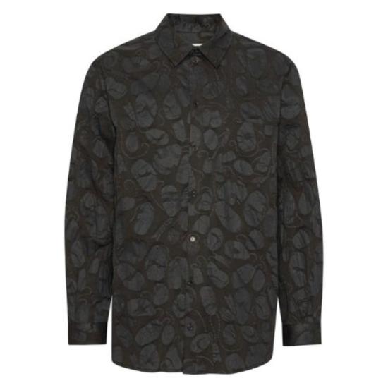  헨릭 빕스코브 탑 Henrik Vibskov 뉴 블루 셔츠 블랙 부적