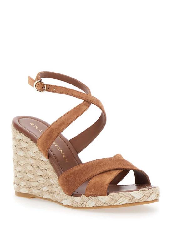  스튜어트 와이츠먼 샌들 알리사 웨지스 브라운 - STUART WEITZMAN