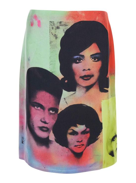  베르사체 스커트 파티 프린트  룩 62 멀티컬러