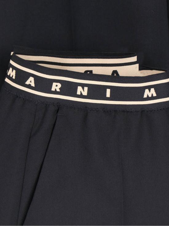  마르니 스트레이트 팬츠 버진 울 팬츠 블랙 - MARNI