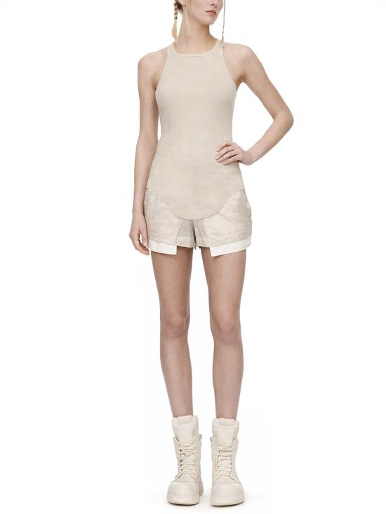 26SS 릭 오웬스 반팔 티셔츠 RO01F6101 MR08 BEIGE - RICK OWENS