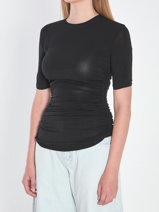 26SS 알라이아 반팔 티셔츠 AA9H1248J050B995 - ALAIA