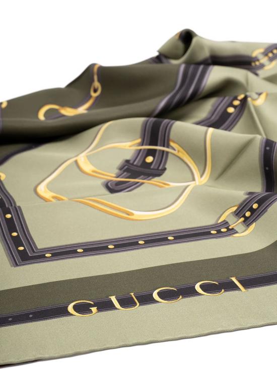 25FW 구찌 프린트실크 까레 8478923G001 3467 - GUCCI