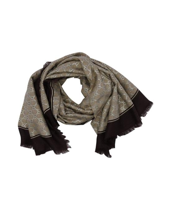 25FW 구찌 라미네이트 GG 울 숄 8100223G348 9865 - GUCCI