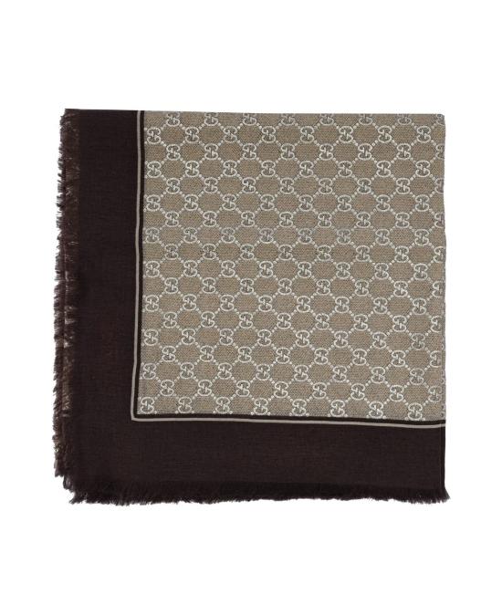 25FW 구찌 라미네이트 GG 울 숄 8100223G348 9865