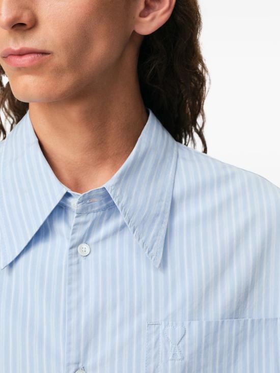 26SS 아미 셔츠 UDR663CO0219 4844BLEUCACHE - AMI