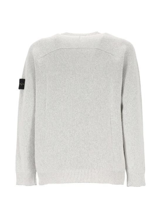 26SS 스톤 아일랜드 플래팅 립 코튼 부클 루즈핏 크루넥 점퍼 L1S155100033S0N12 V0M61PEARLGRE - STONE ISLAND