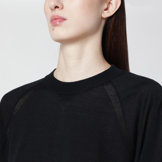 26SS 로베르토 콜리나 스웨터 261FXA03001WO 09 BLACK - ROBERTO COLLINA