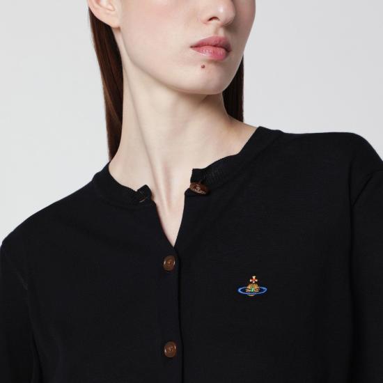 26SS 비비안웨스트우드 BEA 베아 니트 가디건 1803002PY003F N401 BLACK - VIVIENNE WESTWOOD