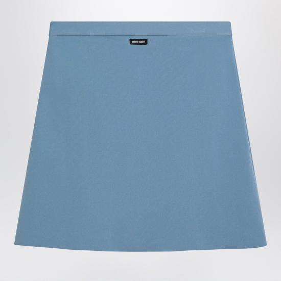 25SS 미우미우 스커트 MMG539OOO16WY F077H LIGHT BLUE - MIU MIU
