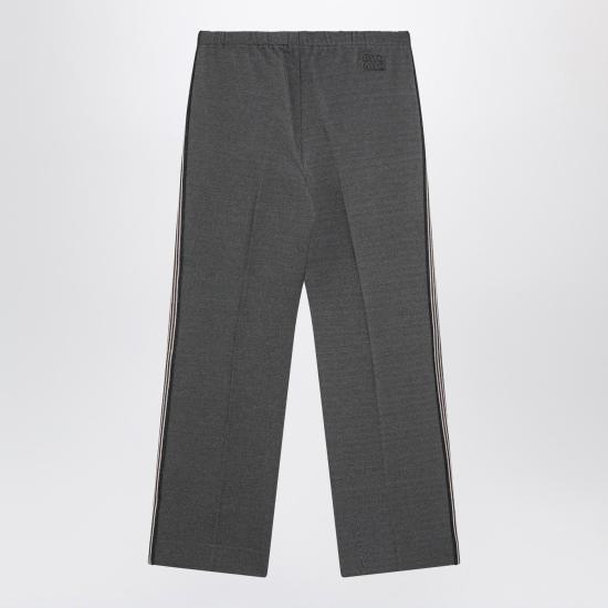 25FW 미우미우 스트레이트 팬츠 MP1935OOO18FQ F0308 Anthracite - MIU MIU
