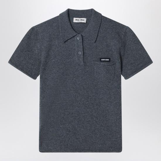 26SS 미우미우 반팔 티셔츠 MML01VOOO19DJ F0480 Slate Grey