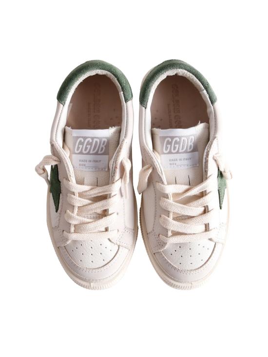 25FW [키즈] 골든구스 스니커즈 GYF00495F007441 10613 White Beige Green - GOLDEN GOOSE