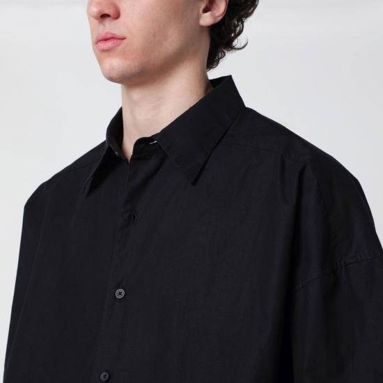 26SS 엔타이어 스튜디오 긴팔 셔츠 ESSS26SR01012CO 0015 Black - ENTIRE STUDIOS