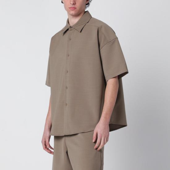 26SS 엔타이어 스튜디오 긴팔 셔츠 ESSS26SR02242PL 6246 BROWN