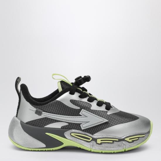 25FW [키즈] 오프화이트 스니커즈 OBIA013F25FAB001 0772 Dark Grey Silver