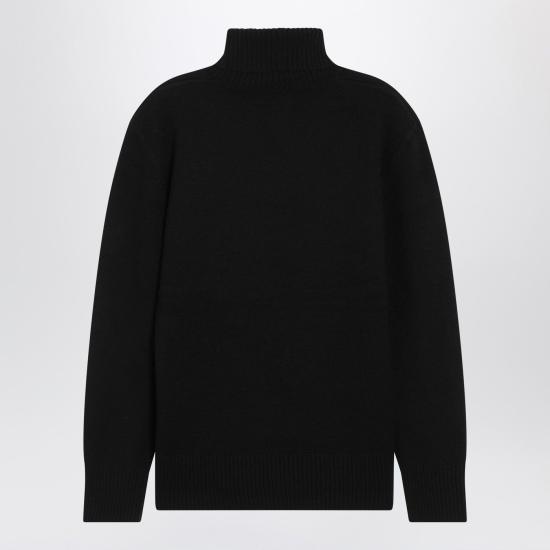 25FW 토템 스웨터 252WRT0474YA0016 001 Black - TOTEME