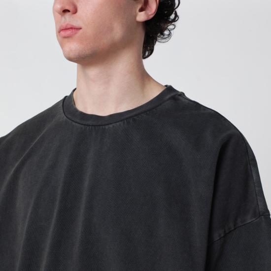 26SS 엔타이어 스튜디오 반팔 티셔츠 ESSS26TT01012CO 0392 Washed Black - ENTIRE STUDIOS